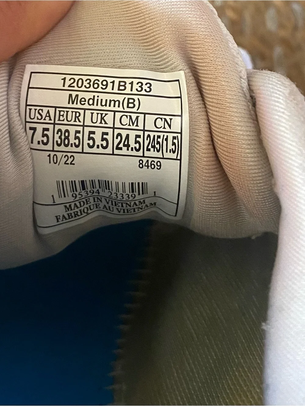 Brooks Glycerin 20 Women's Running Shoes Size 7.5 White Peach Grey NO INSOLES